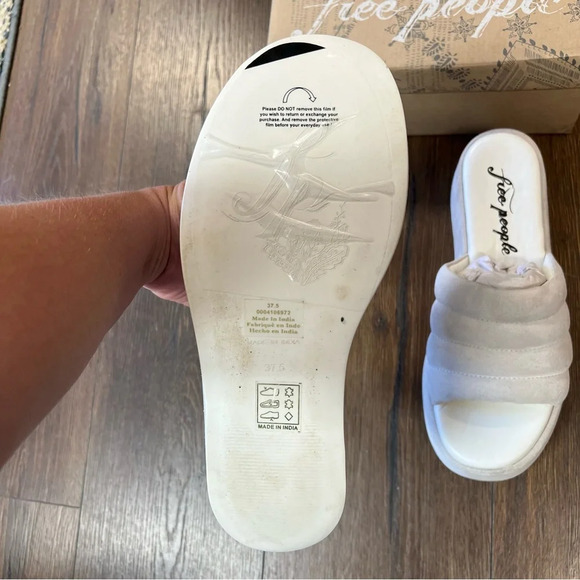 🆕 Free People Almost paradise platform in sea salt SZ 38 - Picture 5 of 7